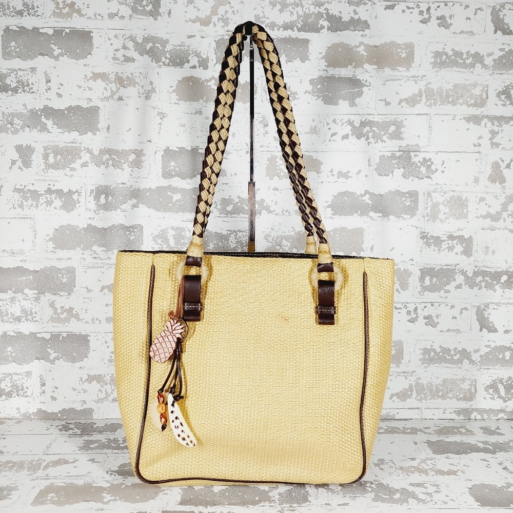 NINE WEST Cream & Brown Casual Accessories Shoulder Strap Bag 0917